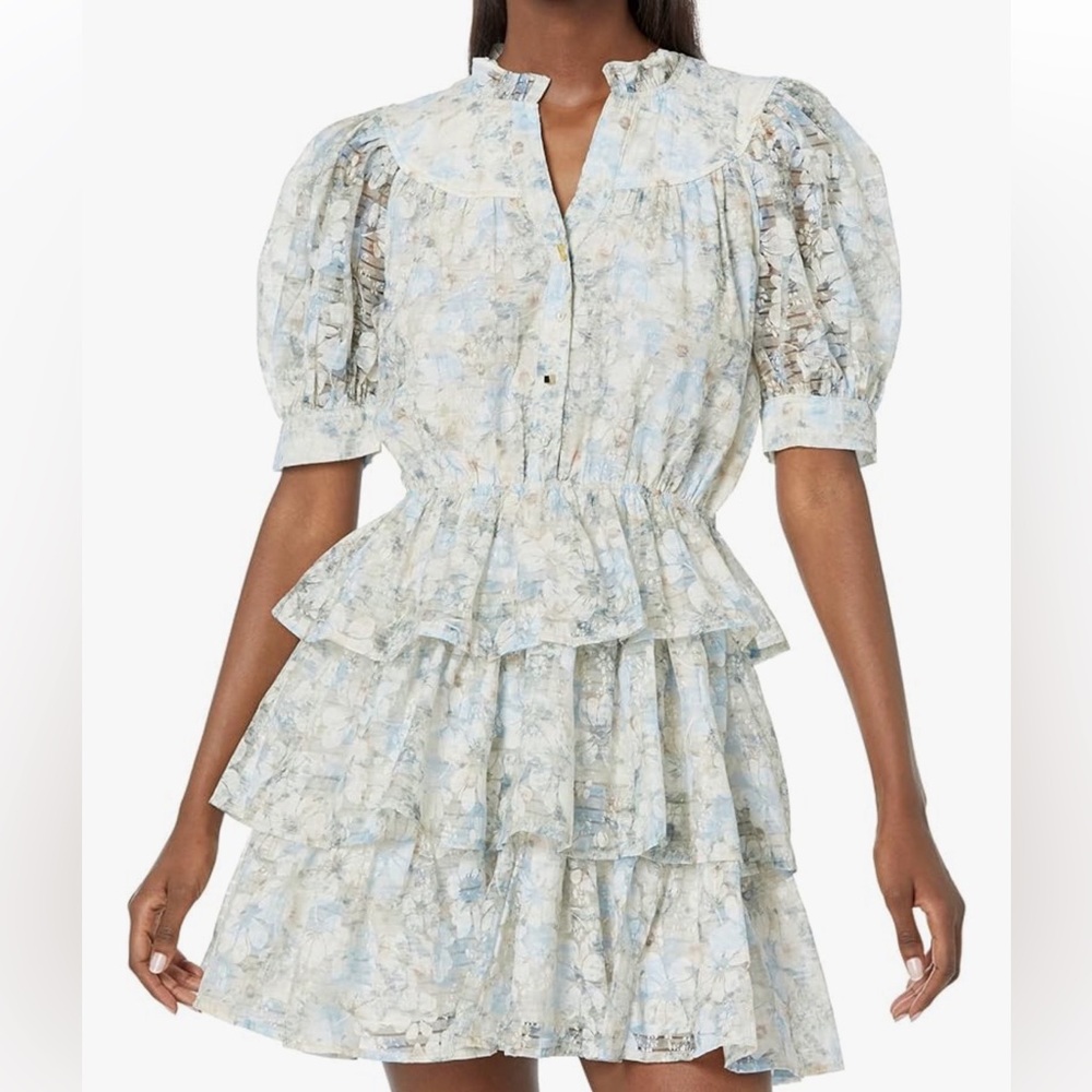 En Saison Tosca Midi Dress Light Blue NWT Sz S